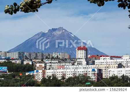 Summer view of City Petropavlovsk-Kamchatsky Summer view of City Petropavlovsk-Kamchatsky 15629924