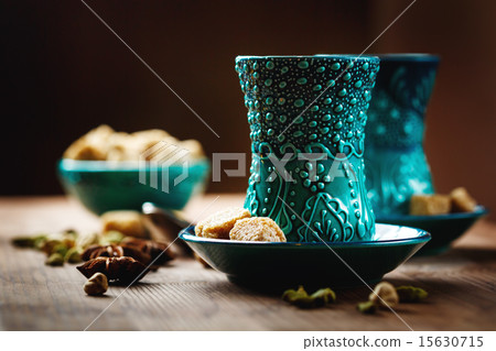 Tea or Hot Wine with Various Spices 15630715