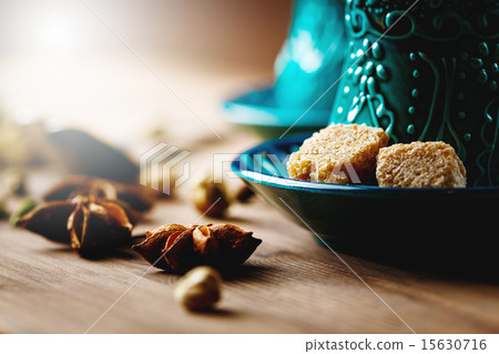 Tea or Hot Wine with Various Spices 15630716