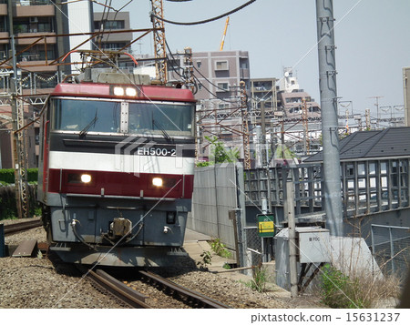 Freight train EH 500 container Musashi Kosugi station 15631237