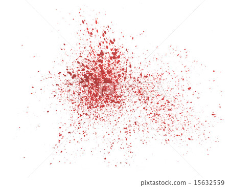 Abstract hand drawn red drop splatter stain blood splash spray art thick paint on white background. Abstract hand drawn red drop splatter stain blood splash spray art thick paint on white background. 15632559