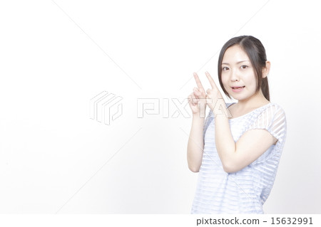 指向手指的一位小姐 指向手指的一位小姐 15632991