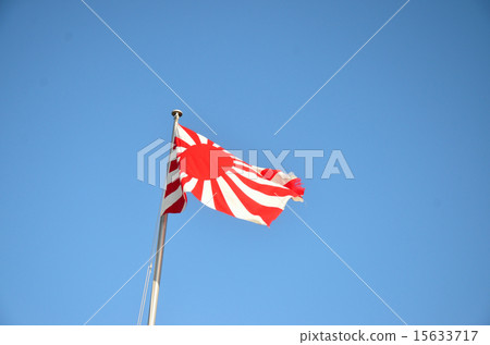 在藍天的朝日旗子 15633717