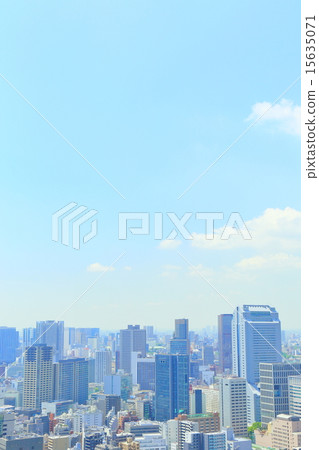Tokyo's building and blue sky Tokyo's building and blue sky 15635071
