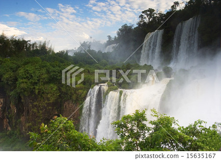 View of Iguazu Falls in South America View of Iguazu Falls in South America 15635167