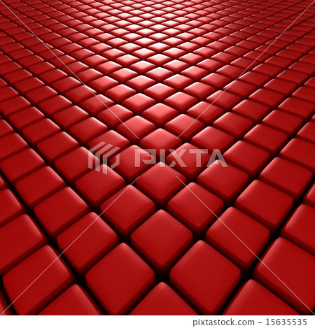 3d illustration of red cubes 3d illustration of red cubes 15635535