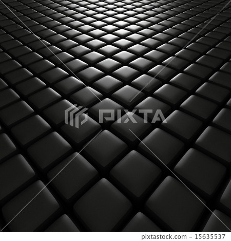 3d illustration of black cubes 3d illustration of black cubes 15635537