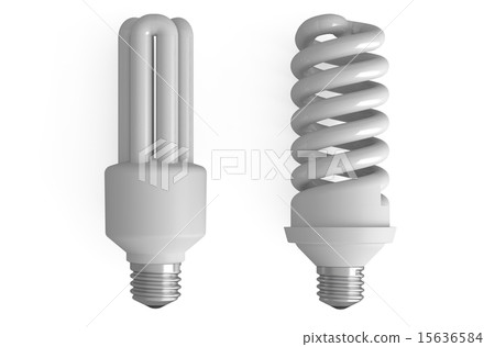 two compact fluorescent lamps 15636584