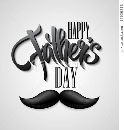 Happy Fathers Day mustache card. Happy Fathers Day mustache card. 15636818
