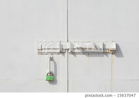 bolt on the metal gate 15637047
