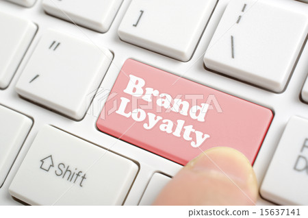 Pressing brand loyalty key on keyboard 15637141
