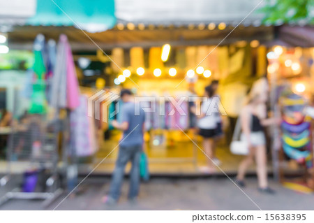 Blur of tourists shopping in Chatuchak market Blur of tourists shopping in Chatuchak market 15638395