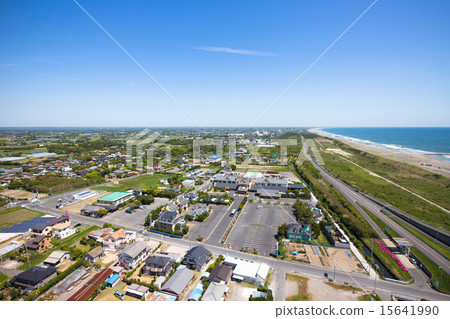 Chosei村莊鳥瞰圖從高度100 m的 Chosei村莊鳥瞰圖從高度100 m的 15641990