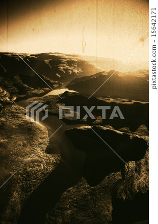 Canyon Natural Fault Drainage Basin Lake vintage Canyon Natural Fault Drainage Basin Lake vintage 15642171