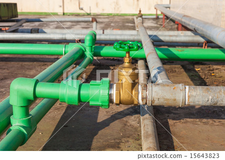 Valve mounted on rooftop industry building Valve mounted on rooftop industry building 15643823
