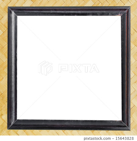 old border wood background isolated on white old border wood background isolated on white 15643828