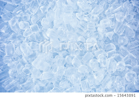 crushed ice in front of the white background 15643891