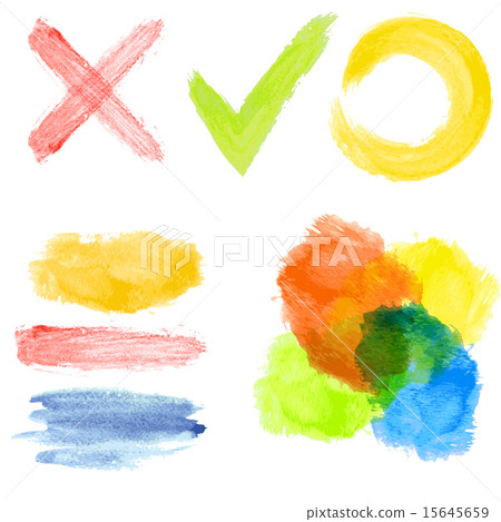 set of color blots set of color blots 15645659