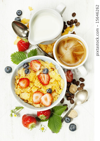 Breakfast with coffee Breakfast with coffee 15646262