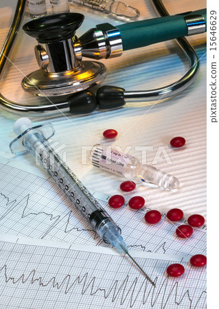 Heart Attack - Emergency Injection of Adrenaline 15646629