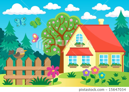 Garden and house theme background 1 Garden and house theme background 1 15647034