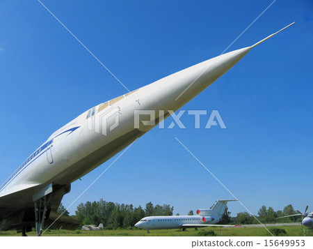 The fuselage of a supersonic airliner. 15649953