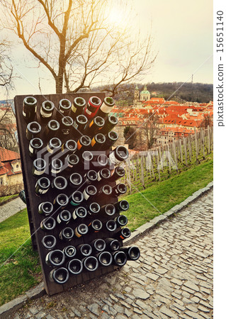 Collection wines aging in the rack, Prague 15651140