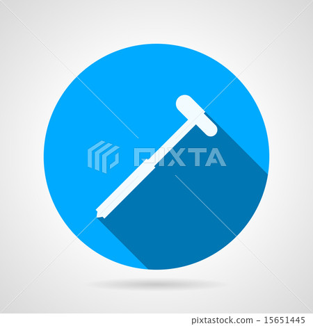 Reflex hammer flat round vector icon - Stock Illustration [15651445 ...