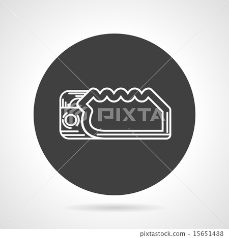 Descender black round vector icon Descender black round vector icon 15651488