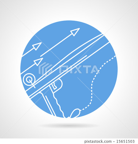 Harpoon blue round vector icon Harpoon blue round vector icon 15651503