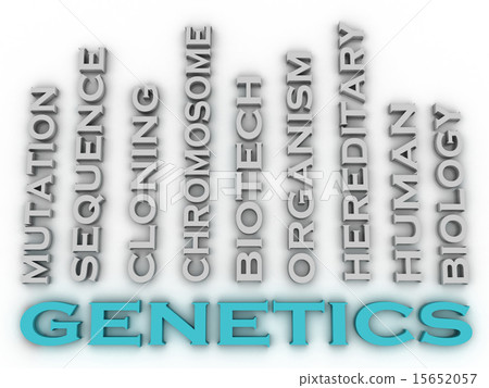 3d image Genetics  issues concept word cloud  15652057