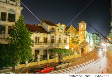 Panama City, Casco Viejo in the night 15652356