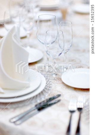 Table set for wedding party Table set for wedding party 15652395