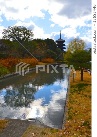 Toji（Kaigokuji）的五層寶塔（京都市南區九條町） 15653446