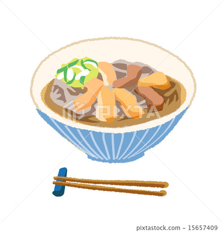 Cold meat buckwheat noodles 15657409