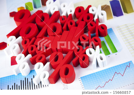Percentage, Concept of discount colorful tone 15660857