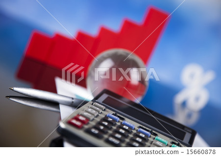 Finance concept, Percent, natural colorful tone 15660878