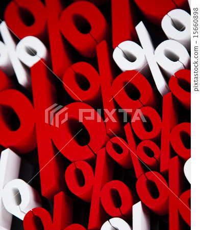 Finance concept, Percent, natural colorful tone Finance concept, Percent, natural colorful tone 15660898