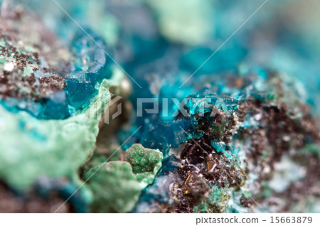 Chrysocolla is a hydrated copper cyclosilicate 15663879