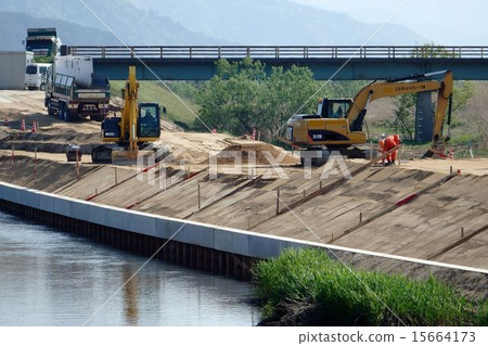 River bridge construction 15664173