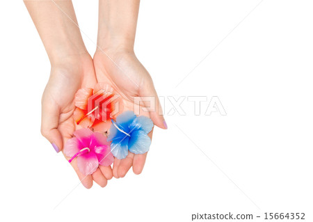 Beautiful aroma spa candle on white background 15664352