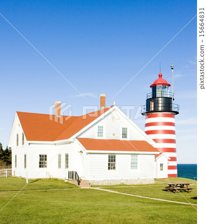 West Quoddy Head Lighthouse, Maine, USA 15664831