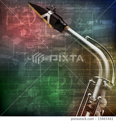 abstract grunge background with saxophone abstract grunge background with saxophone 15665481