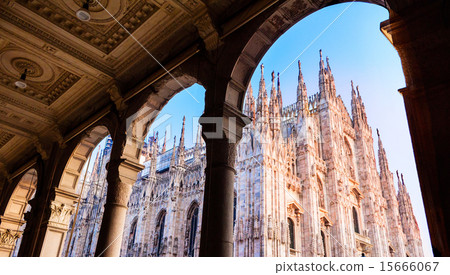 Italian Cathedral in Milan Italy Duomo 15666067