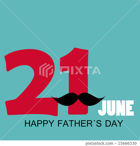 Happy Father`s Day Poster Card Vector Illustration 15666330