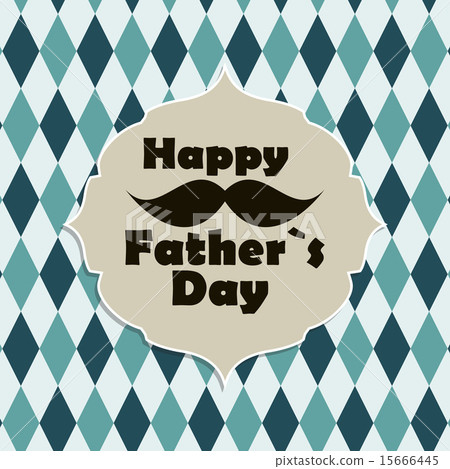 Happy Father`s Day Poster Card Vector Illustration Happy Father`s Day Poster Card Vector Illustration 15666445