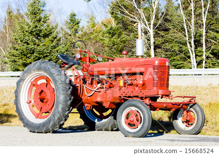 tractor near Jonesboro, Maine, USA tractor near Jonesboro, Maine, USA 15668524