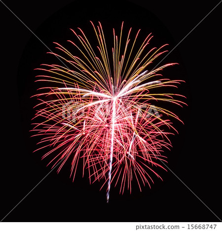Colorful fireworks on the black sky background Colorful fireworks on the black sky background 15668747