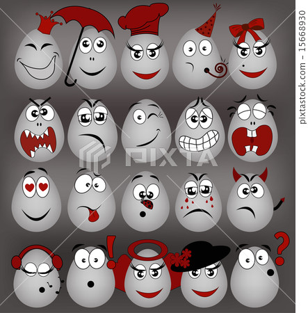 Set amusing eggs 15668930