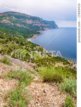 Rocky seascape of Crimea, Ukraine Rocky seascape of Crimea, Ukraine 15669410